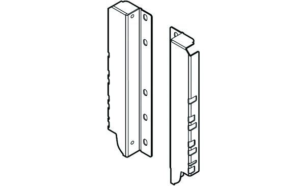 BLUM Z30D000SL Antaro, držák zad D, bílá