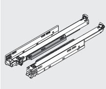 BLUM 760H2500T Movento, celovýsuv 250mm/40kg, Tip-on