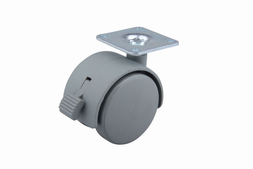 StrongCastors kolečko 50mm plotnička brzda šedá