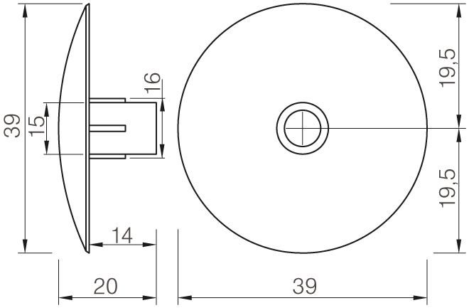 STRONG kluzák narážecí 464 5mm černá
