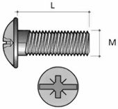 VC07 Spojovací kování dlouhý šroub M6x30mm