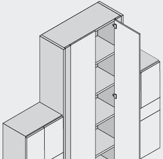 BLUM 79T9550 závěs, vložený, slepý úhel, vrut, 95°