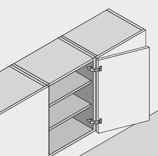 BLUM 71T6550 závěs, naložený, vrut, 170°