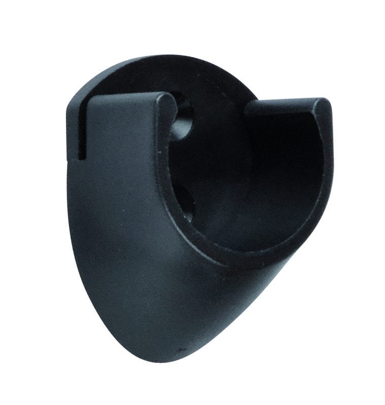 StrongWire držák šatní tyče D=25mm, plast, černá