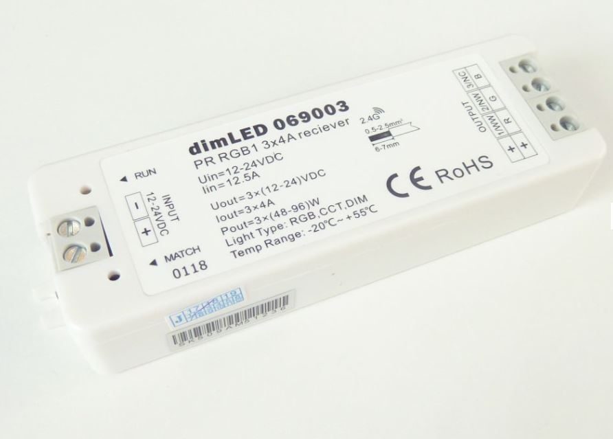 TL-přijímač dimLED PR RGB1