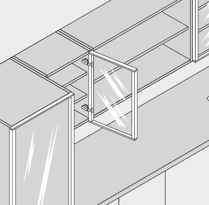 BLUM 70T5550.TL závěs naložený 120°, Tip-on, vrut