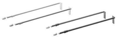 HETTICH 51426 Multitech podélný reling, 400mm, bílá