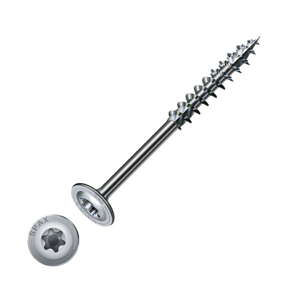 SPAX vrut 8x160/80mm talířová hlava TXS W 4C částečný závit