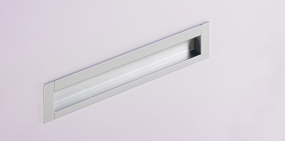 HETTICH 9071075 Úchytka Nidum 192 eloxovaný hliník zápustná