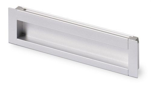 HETTICH 9071071 Úchytka Nidum 128 eloxovaný hliník zápustná