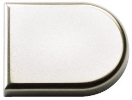 HETTICH 70713 krytka pro závěs na sklo 4,0-5,2mm typ B (tvar D) nikl mat