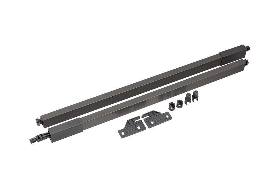 StrongMax 16/18 sada relingů pro navýšení zásuvky 350mm, šedá