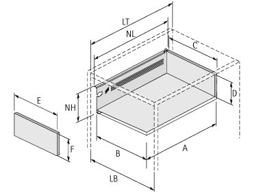 HETTICH 9127891 Multitech, zásuvka 118/275mm, bílá