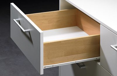 HETTICH 1061611 FR 402 kolečkový částečný výsuv, 250mm/25kg, bílá