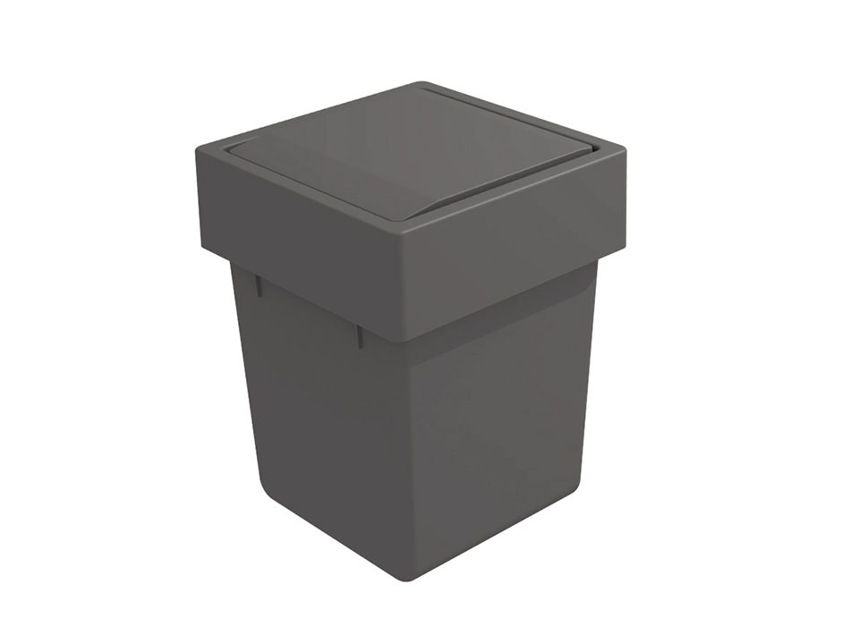 GOLLINUCCI Sorter na dveře s otočným víkem 174x176x229mm 1x5l antracit