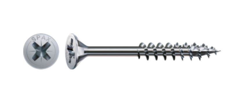 SPAX vrut 4x30/18mm zápustná hlava PZ W 4C MH částečný závit