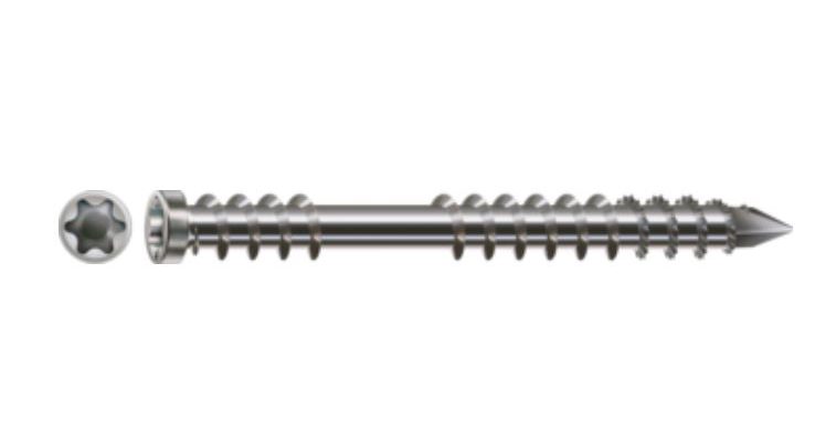 SPAX vrut 5x40mm terasový cylindrická hlava TXS nerez A2 C stříbrný