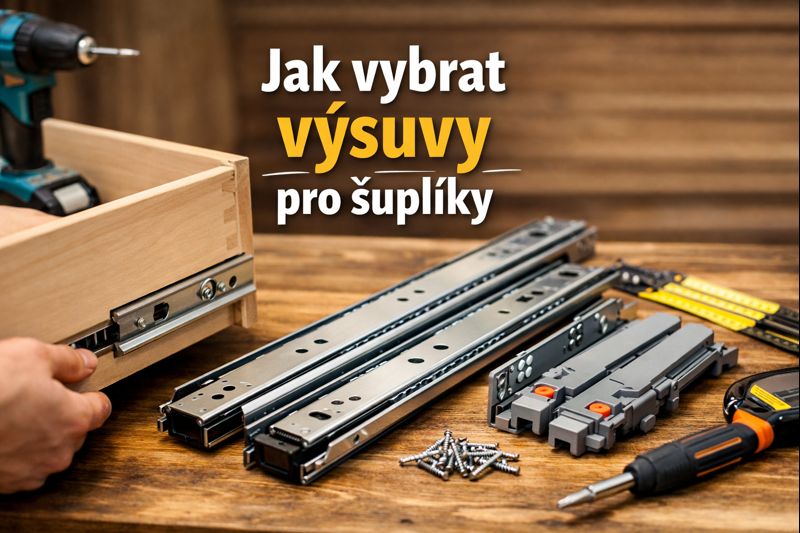 Jak vybrat výsuvy pro šuplíky: Průvodce a srovnání