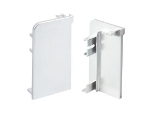 TULIP Gola uzavřená koncovka J profilu plast stříbrná P+L