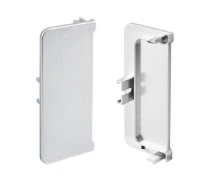 TULIP Gola uzavřená koncovka C profilu plast stříbrná P+L