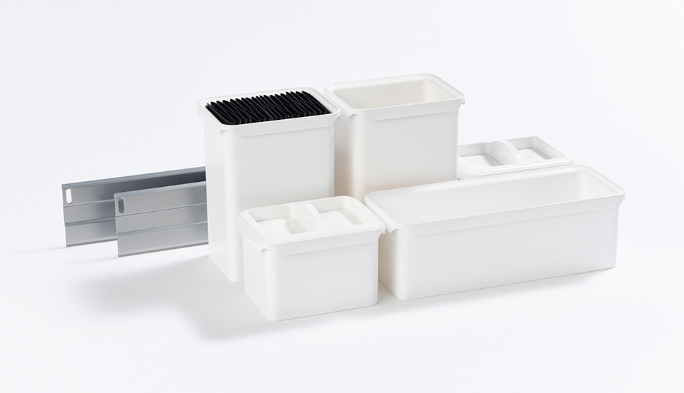 KES Dispensa/Comfort II YouboXx-Set 1 stříbrná/bílá