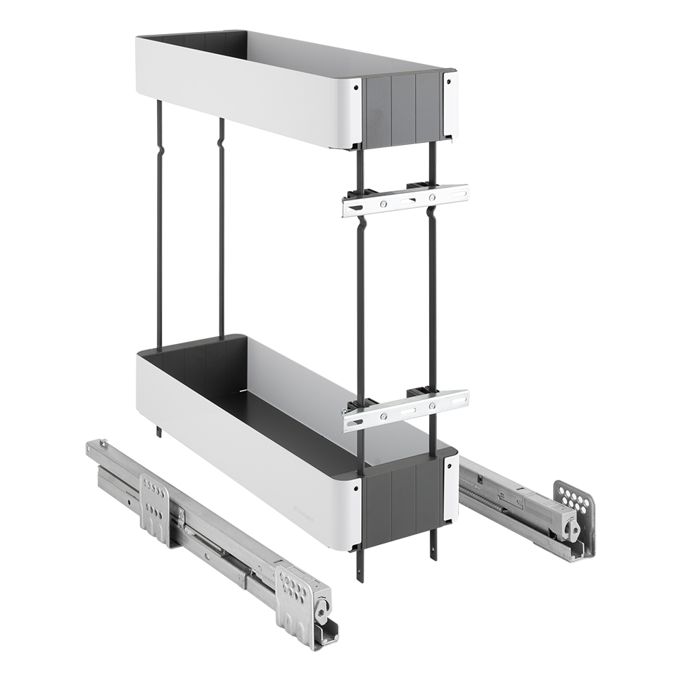 KES 002141 K-Line, boční koš, 200mm, bílá