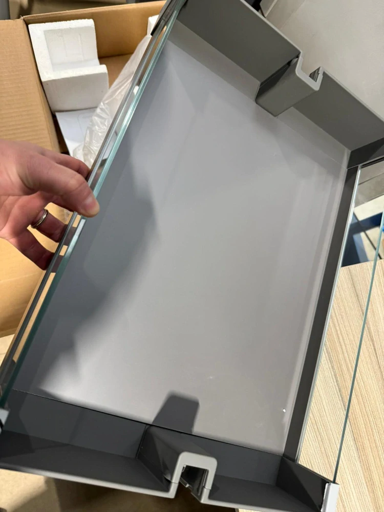 VIBO Essence koš potravinové skříně 400mm šedý