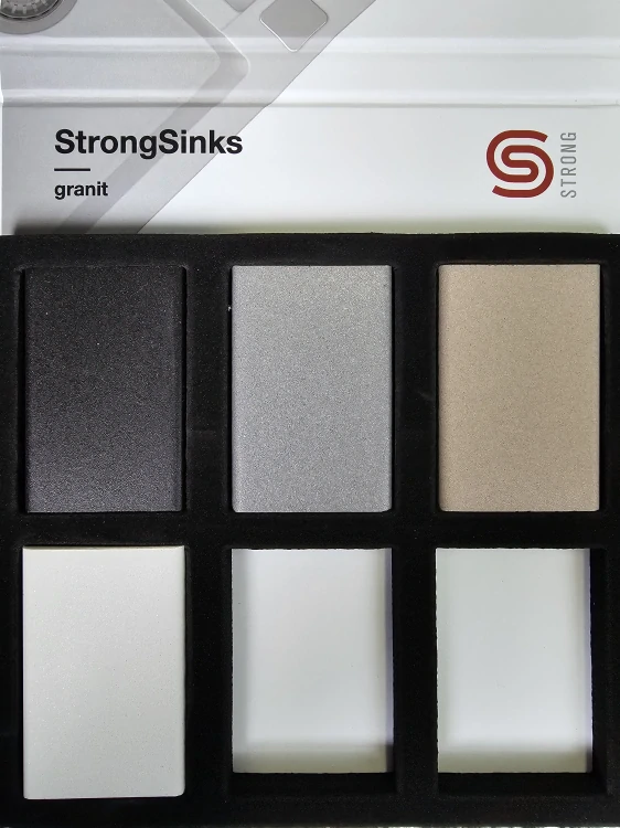 StrongSinks S3 Dřez granit Labe 780 780x500mm s odkapem béžová