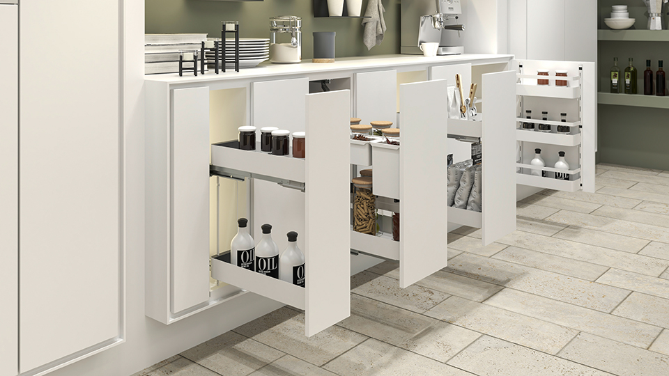 KES 002141 K-Line, boční koš, 200mm, bílá