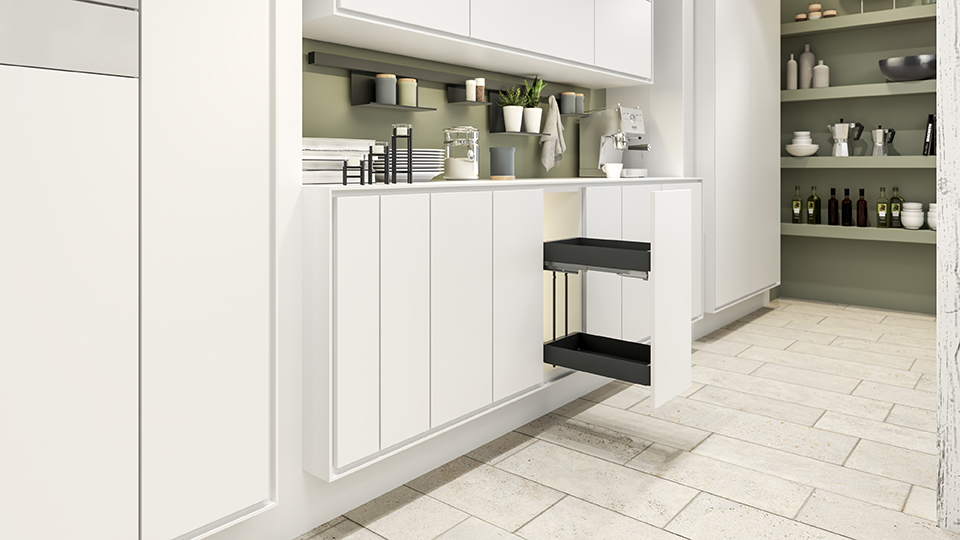 KES 002141 K-Line, boční koš, 200mm, antracit