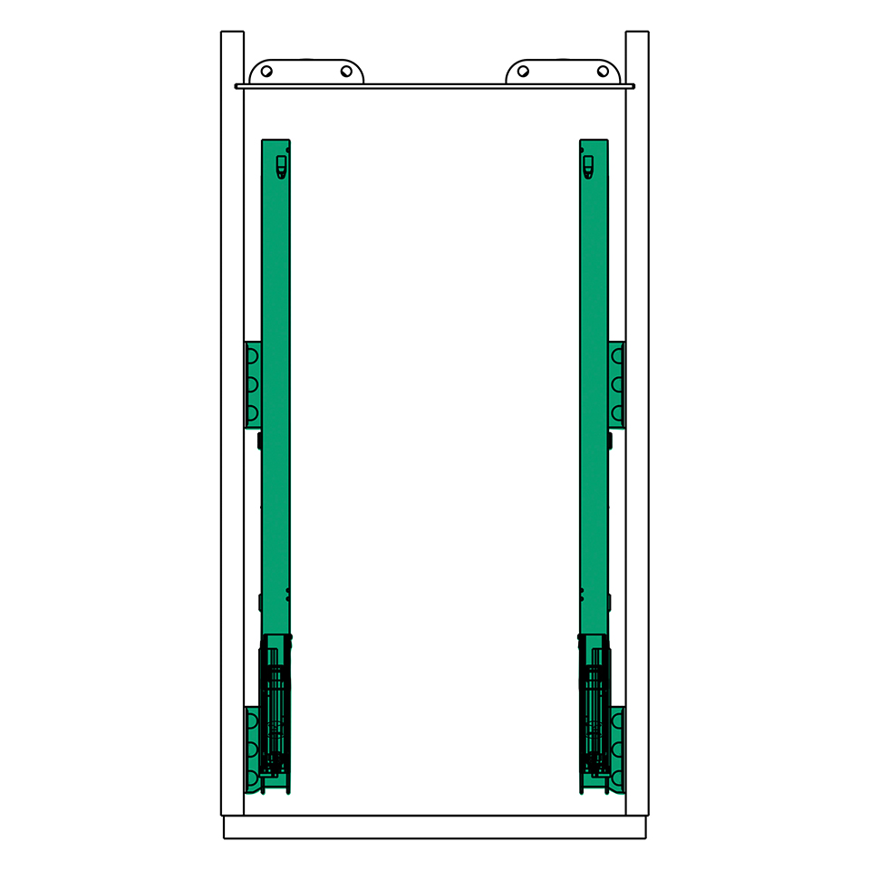 KES 002141 K-Line, boční koš, 200mm, antracit